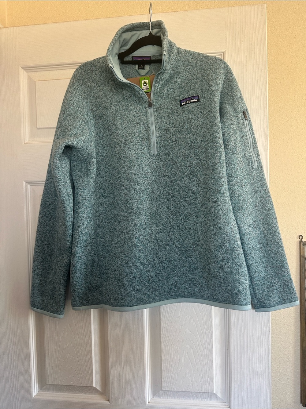 Patagonia Women's Seafoam Melange Quarter-Zip Fleece Pullover